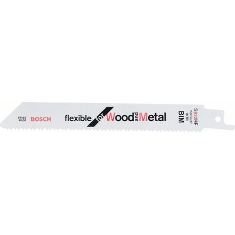 Tarjeta de 5 cuchillas BOSCH para madera con metal S922HF Bi-Metal - 2608656016