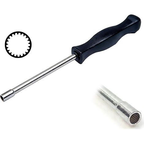 Tournevis Reglage Carburateur 21 Dents Cannelées Tournevis Cannelé Reglage Carburateur Outil Précision Acier Durable Adapté pour 530035560 Moteur 2 Temps