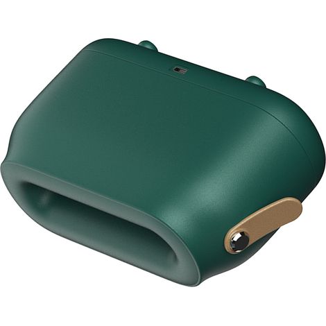 Diffuseur d'huiles essentielles à flamme, alimenté par USB, ultrasonique, silencieux, pour la chambre et le salon (vert foncé).