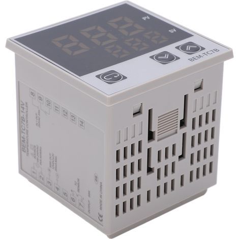 Digitaler PID-Thermostat mit Alarmfunktion, 100-240VAC Temperaturregler für Motoren und Haushaltsgeräte, integrierter Schalter (BEMTC7B14V) (1/5)