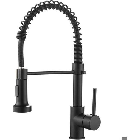 Rubinetto da cucina con doccetta estraibile, 2 funzioni, finitura cromata G1/2, con funzione di pausa. (1/4)