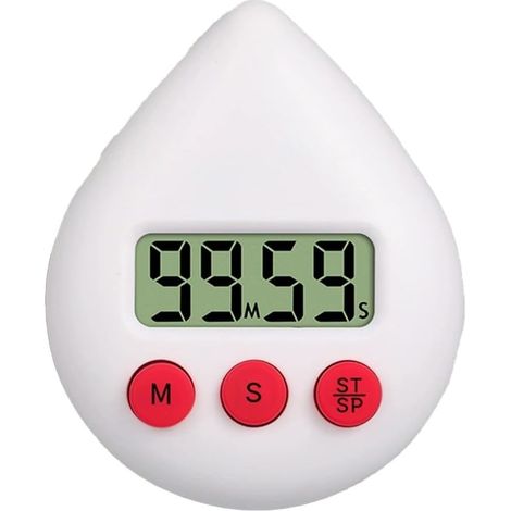 Minuteur de douche numérique, horloge électronique étanche avec (1/5)