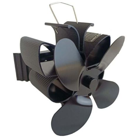 Ventilateur de Cheminée Magnétique, 4 Pales Ventilateur de Cheminée,Ventilateur Poele à Bois Silencieux pour Poêle à Bois/Cheminée/Gaz/Bûches/Poele a Granule