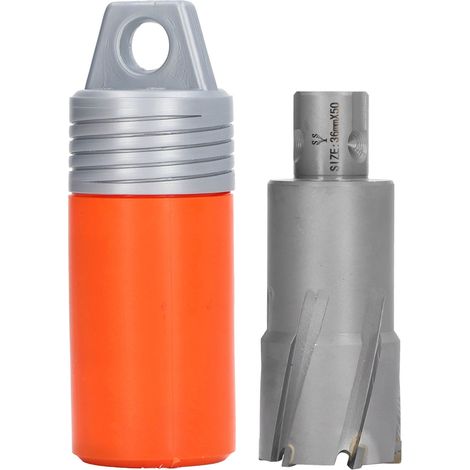 Foret à couronne 36mm / 1,42 pouce pour perceuse magnétique, profondeur de coupe 50mm, outil de perçage pour aluminium et cuivre (1/5)