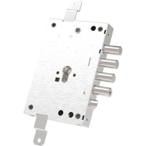 Serrure Mottura 82571 Trois Points � Cylindre Europ�en Entraxe 28 mm Saillie 3 mm R�versible