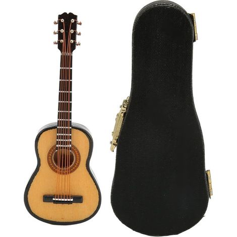 Anstecknadel in Form eines Musikinstruments, detailgetreue Gitarrenform, Damenbrosche mit Aufbewahrungsbox, zur Dekoration und als Geschenk. (1/5)