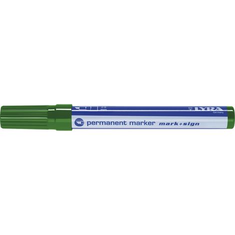LYRA Permanent-Marker 111 Strichbreite 2-6 mm grün schräge Spitze (1/2)