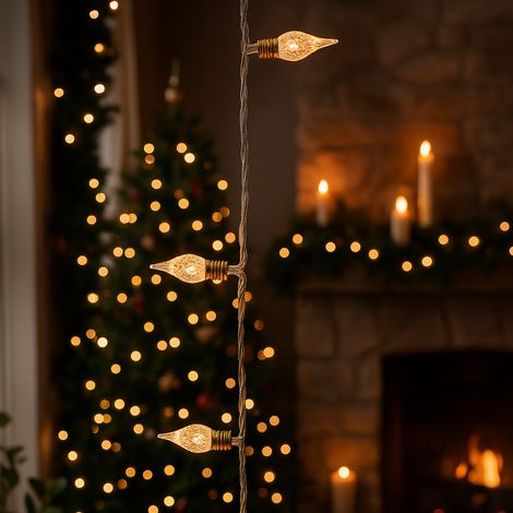Lumineo Filo Luci LED Vintage 180 Microled Bianco Caldo 17,9m Interno (1/5)