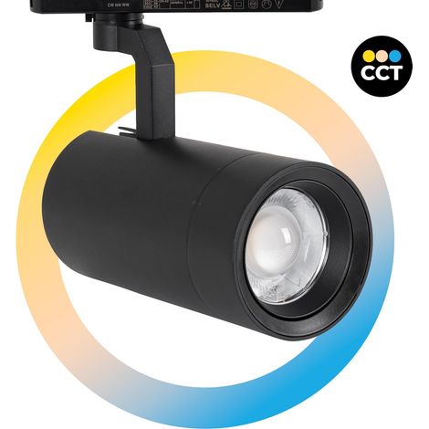 LED CCT 1-Phase-Schienenstrahler – 35W – ZOOM 20º-60º – CRI 90