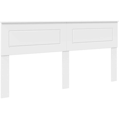 Tête de lit Blanc Bois d'ingénierie vidaXL (1/5)