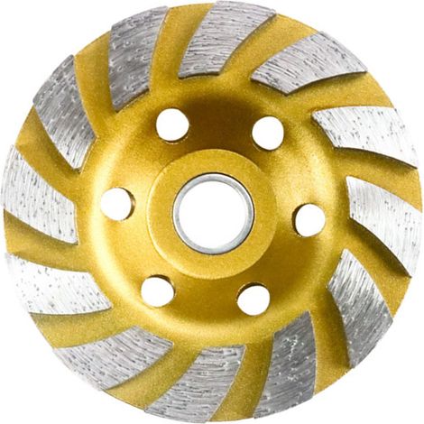 Disque de meulage diamanté pour béton et pierre, meule bol à rectifier, plateau abrasif pour sol en béton (1/5)