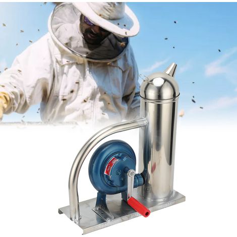 [Fumoir pour Apiculture] Fumoir Manuel en Acier Inoxydable avec Équipement de Lanceur pour Lancer Fumée, Pour Protection de la Ruche et Éloignement des Abeilles (1/4)