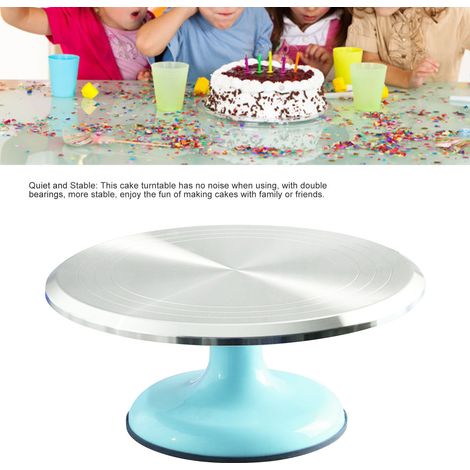 Plateau tournant pour la décoration de gâteaux, support professionnel pour la décoration de gâteaux, plateau tournant pour gâteaux d'anniversaire, outil de pâtisserie maison, plateau rotatif, et vendu (1/5)