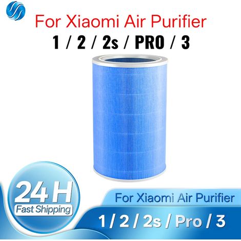 Filtre à air Hippcron compatible avec les purificateurs d'air Xiaomi Mi 1/2/2S/PRO/3 et Mijia. Filtres à air HEPA à charbon actif de rechange. (1/4)