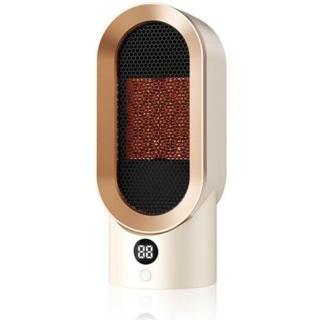Chauffage d'Appoint, Radiateur Céramique PTC avec Thermostat, Radiateur Soufflant, Protection Anti Surchauffe et Anti Basculement (1/5)