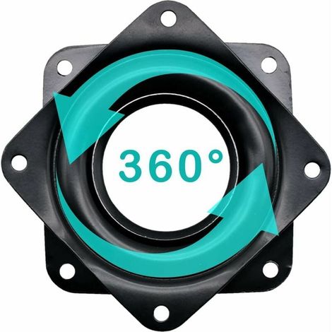pezzi Lazy Susan Giradischi Piastra Girevole in Metallo Staffa Rotante a 360 Gradi, Piastre Girevoli con Cuscinetti a Sfera per Tavolo Sedia TV Divano Sedia (1/5)