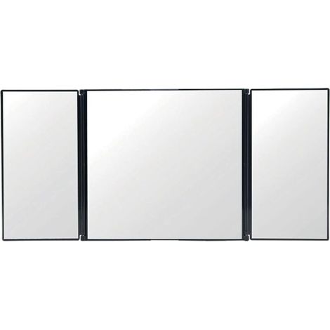Miroir de vanité de Voiture Miroir Universel Pare-Soleil Conception à Trois Volets Miroir de vanité Pliant Miroir de Maquillage cosmétique Fournitures automatiques