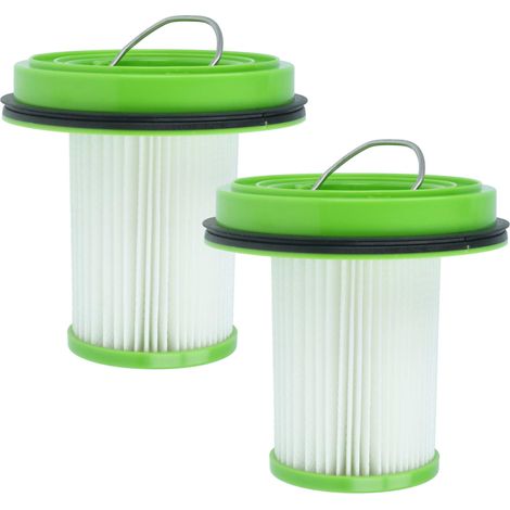 vhbw 2x filtre compatible avec Greenworks GD24SVK4S aspirateur - filtre HEPA blanc / vert (1/4)