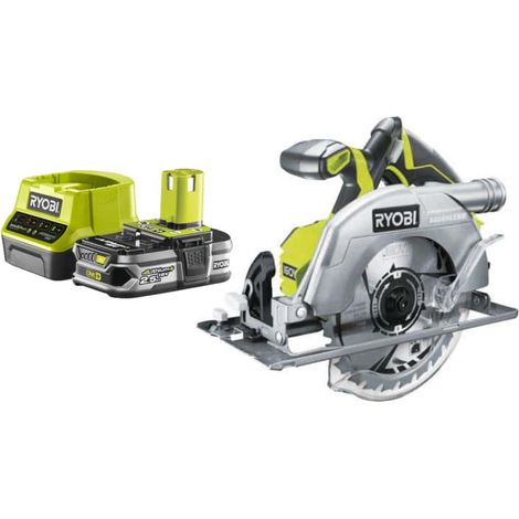 Confezione RYOBI Sega circolare RYOBI 18V OnePlus 60mm - 1 batteria 2.5Ah - 1 caricatore rapido RC18120-125