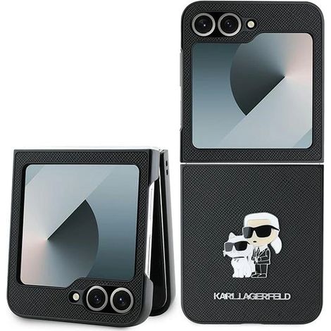Karl Lagerfeld KLHCZF6SAPKCNPK Z Flip6 F741negro/negro Pin de metal Saffiano (1/5)