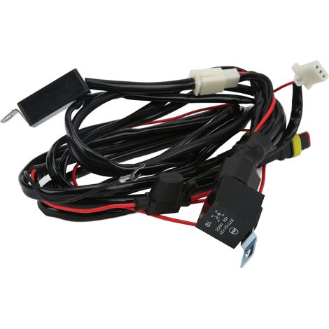 4 m langer, 14 AWG LED-Kabelbaum mit 40-A-Relais und -Sicherung, Schalter für Motorrad, SUV, Quad und UTV, robustes Kabelset (1/5)
