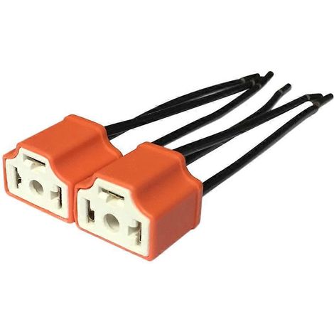 Lot de 2 supports de relais en céramique pour phares de voiture, relais universel 12 V 10 A.-2pcs