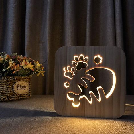 [JAMAIS UTILISÉ] Lampe de lecture, LED,  aux femmes enceintes, au sommeil des enfants, aux adultes, à la lumière d'escalier, portable, non dimmable, mignon, style en arêtes de poisson (1/4)