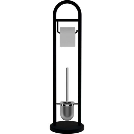 Sapho Ridder - Portarrollos y portacepillos de baño Jundah, negro 11123110 (1/2)