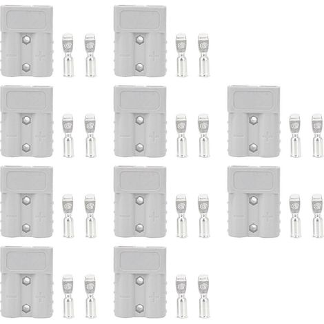 10 Stück Batteriestromanschluss 50A 600V 16mm² 6AWG Kabelanschluss