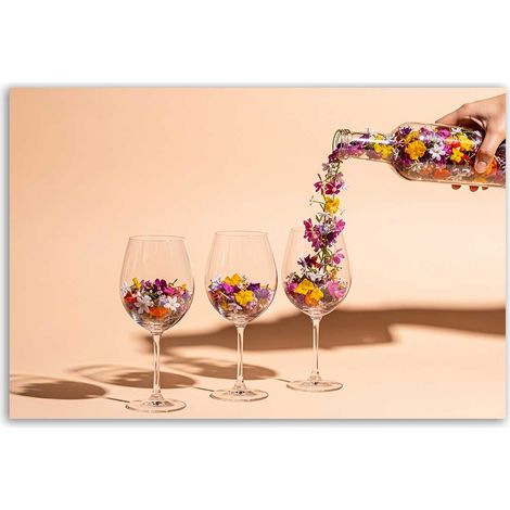 Tableau fleurs en verres élégants (1/5)