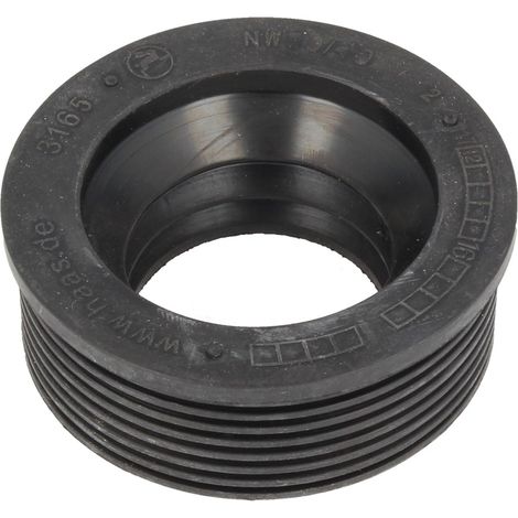 Gummimanschette für Gussrohr Abflussrohr Außen Ø 60 mm x Innen Ø 40 mm (1/3)