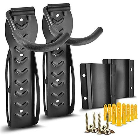 Lot de 2 supports muraux compacts pour avec protection avec matériel amélioré – Facile à installer (1/5)