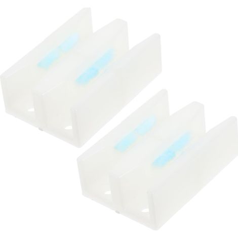 2 pièces guide de sol pour porte en verre (1/5)