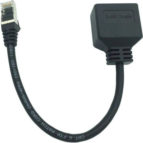 Adaptateur répartiteur RJ45, adaptateur réseau Ethernet RJ45 1 à 2 ports, adaptateur répartiteur de câble réseau pour le bureau et la maison (1/4)