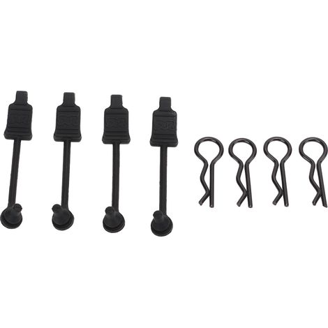 4 Pcs agrafes de carrosserie pour Arrma 6S Kraton, Typhon 1/8 RC - Attaches de coque de fixation verrouillables (1/5)