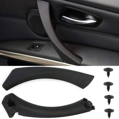 Poignée de porte intérieure noire droite pour BMW Série 3 E90 E91 Limo Sedan