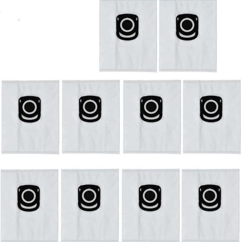 Compatible avec les aspirateurs robots Rowenta, ZR200540, Hygiene + (Hygiene Plus), sacs de filtration efficaces, ensemble de sacs à poussière, accessoires de remplacement (10 pièces)