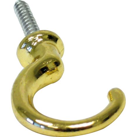 GANCIO A MURO PER TENDAGGI ORO LUCIDO  mm. 35x14 (tipo B) 100.00 pz