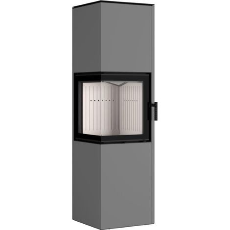 Poêle à bois PIXEL XXL gris (1/4)