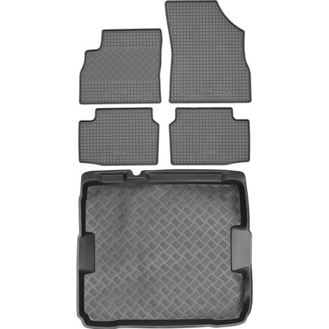 Juego de alfombrillas de goma para coche y alfombrilla para maletero para Opel Astra V K Hatchback (desde 2015).