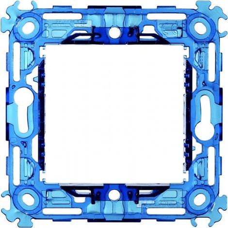 Supporto per placca a 2 moduli, serie Venus, compatibile con serie Vimar Arkè - Ettroit VA0202 (1/2)