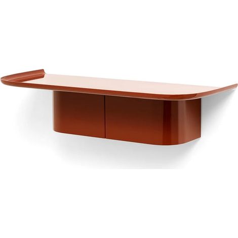 [NEUWERTIG] B-Ware Hay Korpus Wandregal Hakenregal Garderobe Kleiderhaken M Brick Red Aluminium (1/2)