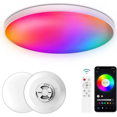 30 cm LED-Deckenleuchte, RGB 2700K-6500K, Bluetooth, Smart-App, WLAN, Sprachsteuerung, Küche/Badezimmer (1/5)