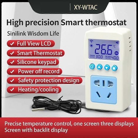 Thermostat intelligent WiFi pour chaudières à gaz, régulateur de température de chauffage d'ambiance - WTAC