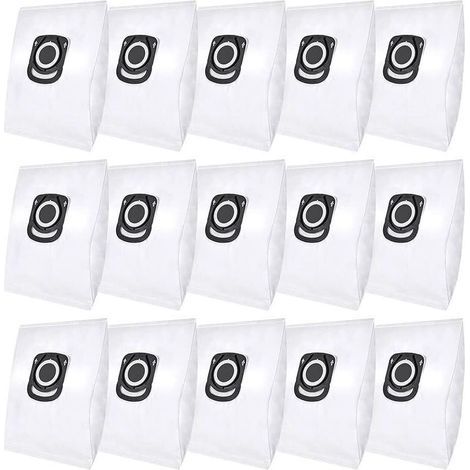 Lot de 15 sacs d&39aspirateur pour Rowenta Hygiene+ ZR200520 ZR200720 Swirl R39 Sacs à poussière pour Rowenta Compact Power, X- (1/5)
