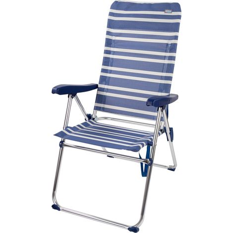 Aktive Beach chaise de plage haute pliante 5 positions 61x69x108 cm (1/5)