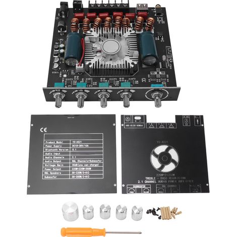Amplificateur audio 2.1 canaux Bluetooth module carte ampli pour PC portable (1/5)