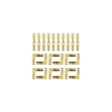 Mini Charnière Invisible en Laiton - 30 Pièces, 4 x 25mm, Cylindrique, Caché, Tonneau, Doré (1/5)