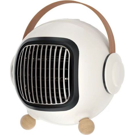 Calefactor de ventilador, calefactor portátil de 800 W con 3 modos ajustables, calentamiento rápido, protección contra sobrecalentamiento e inclinación, seguro y portátil, ahorro de energía, para dorm (1/4)
