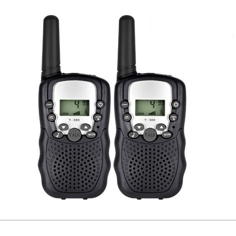 Lot de 2 talkies-walkies T388 pour enfants, radios-walkies pour enfants, cadeau d'anniversaire idéal pour garçons et filles, portée de 100 à 3000 m.-AquaForge (1/5)